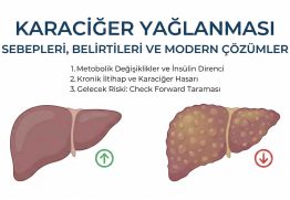Karaciğer yağlanması evreleri ve fonksiyonel tıp analizi tablosu.